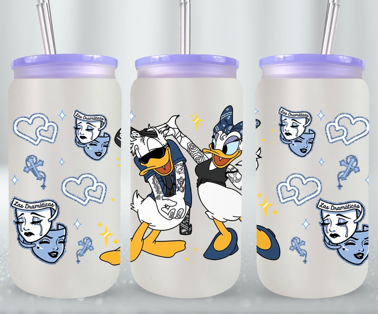 Cholos Cartoon-10153 - glass can
