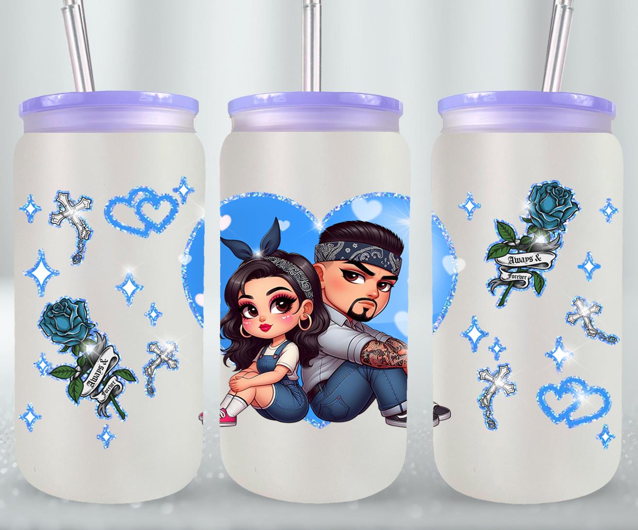 Always and Forever-10111 - glass can