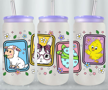 Easter Animals-10321 - glass can