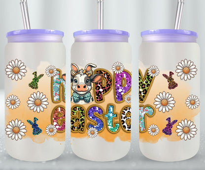 Cow Easter Day-10298 - glass can