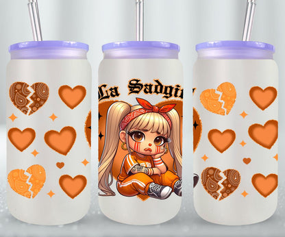 Las Sad Girl-10141 - glass can