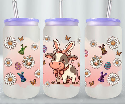 Cow Easter Day-10305 - glass can