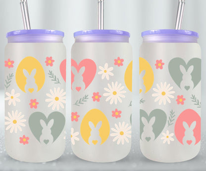 Easter Rabbits-10343 - glass can