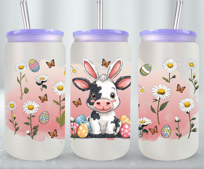 Cow Easter Day-10315 - glass can