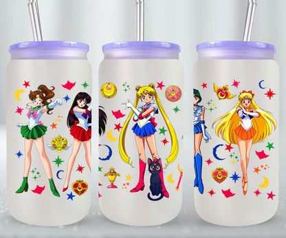 Moon Girls - glass can