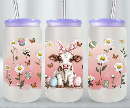 Cow Easter Day-10288 - glass can