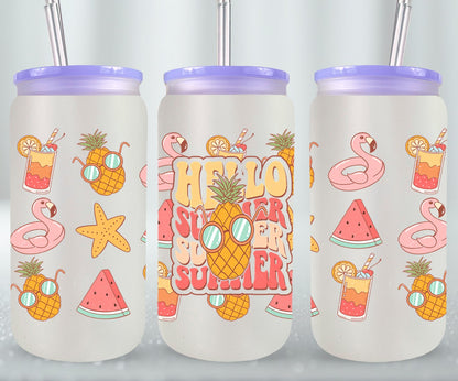 Hello Summer 2-10640 - glass can