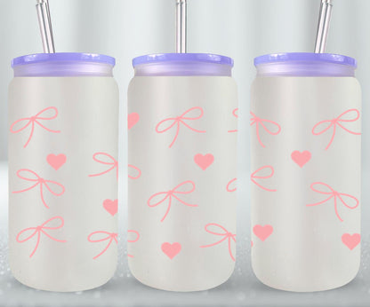Heart Coquette-10256 - glass can