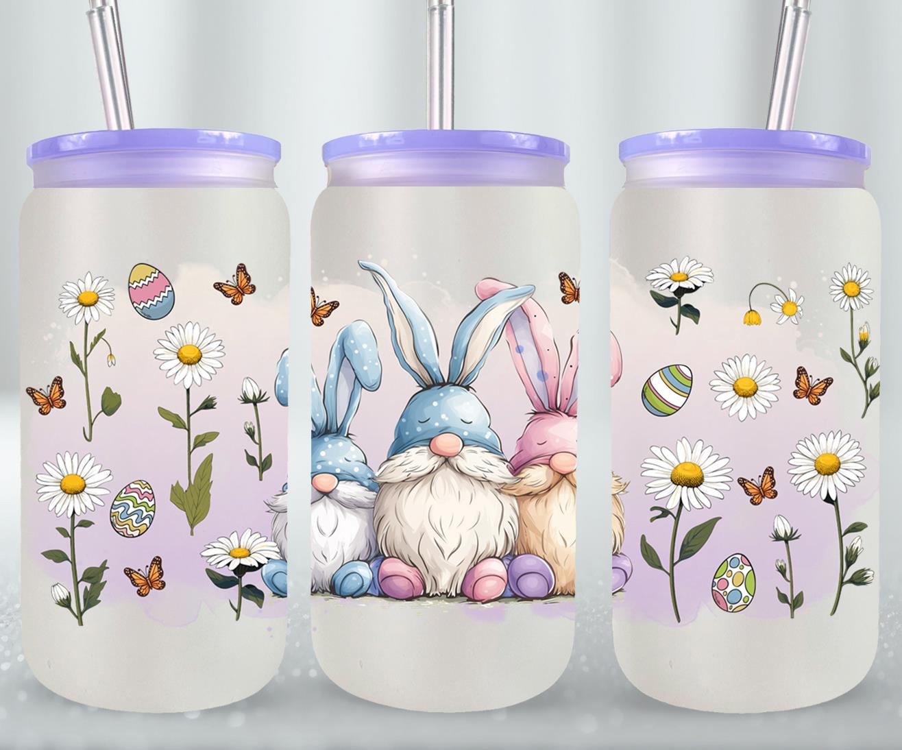 Gnomes Easter Day-10354 - glass can