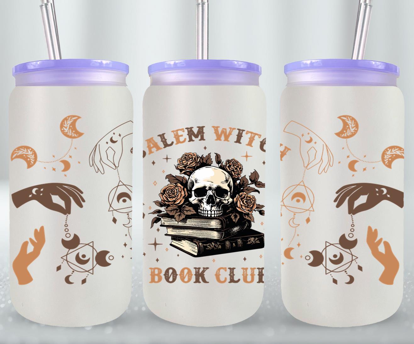 Salem Witch Book Club-9984 - glass can