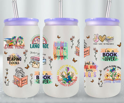 Books Are my Love Language-9972 - glass can