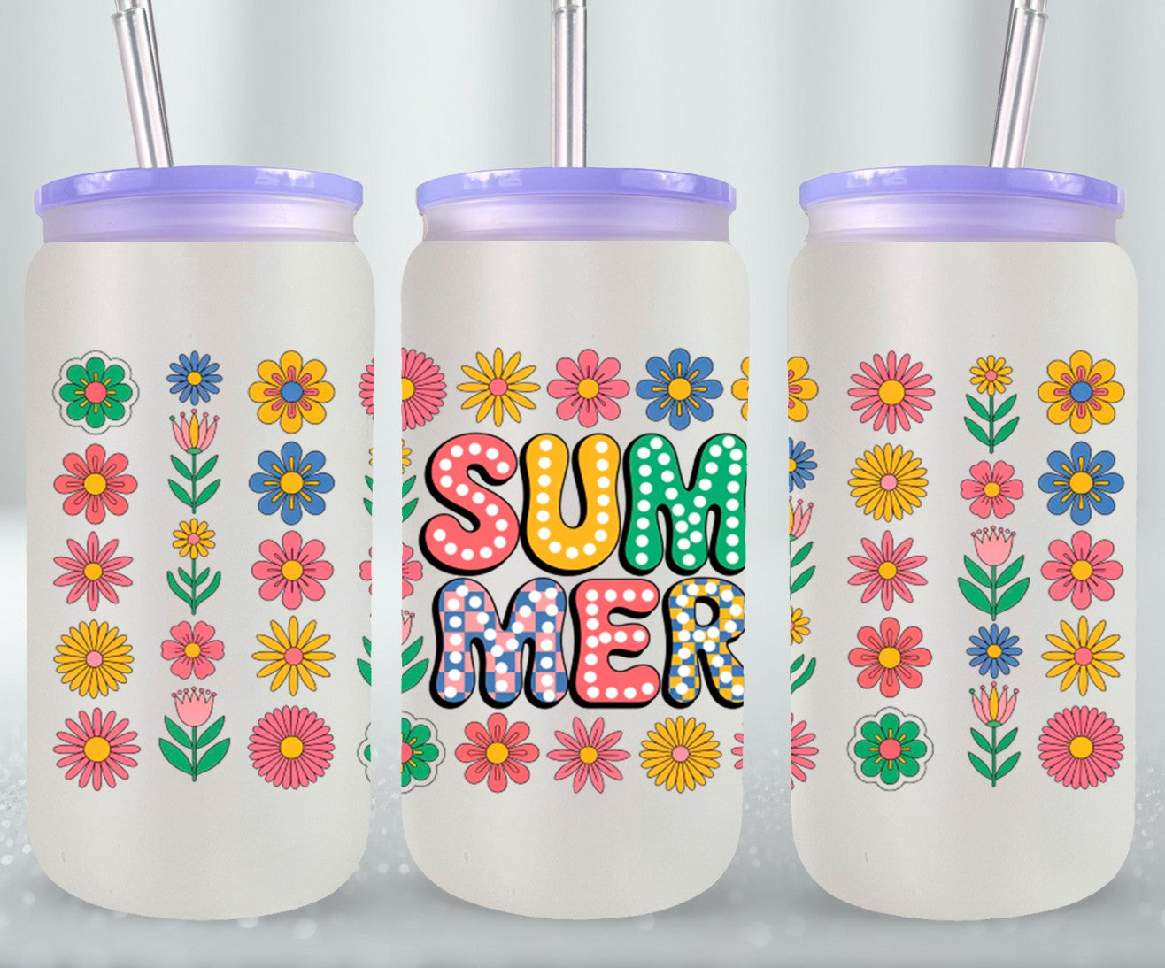 Summer Floral-10669 - glass can