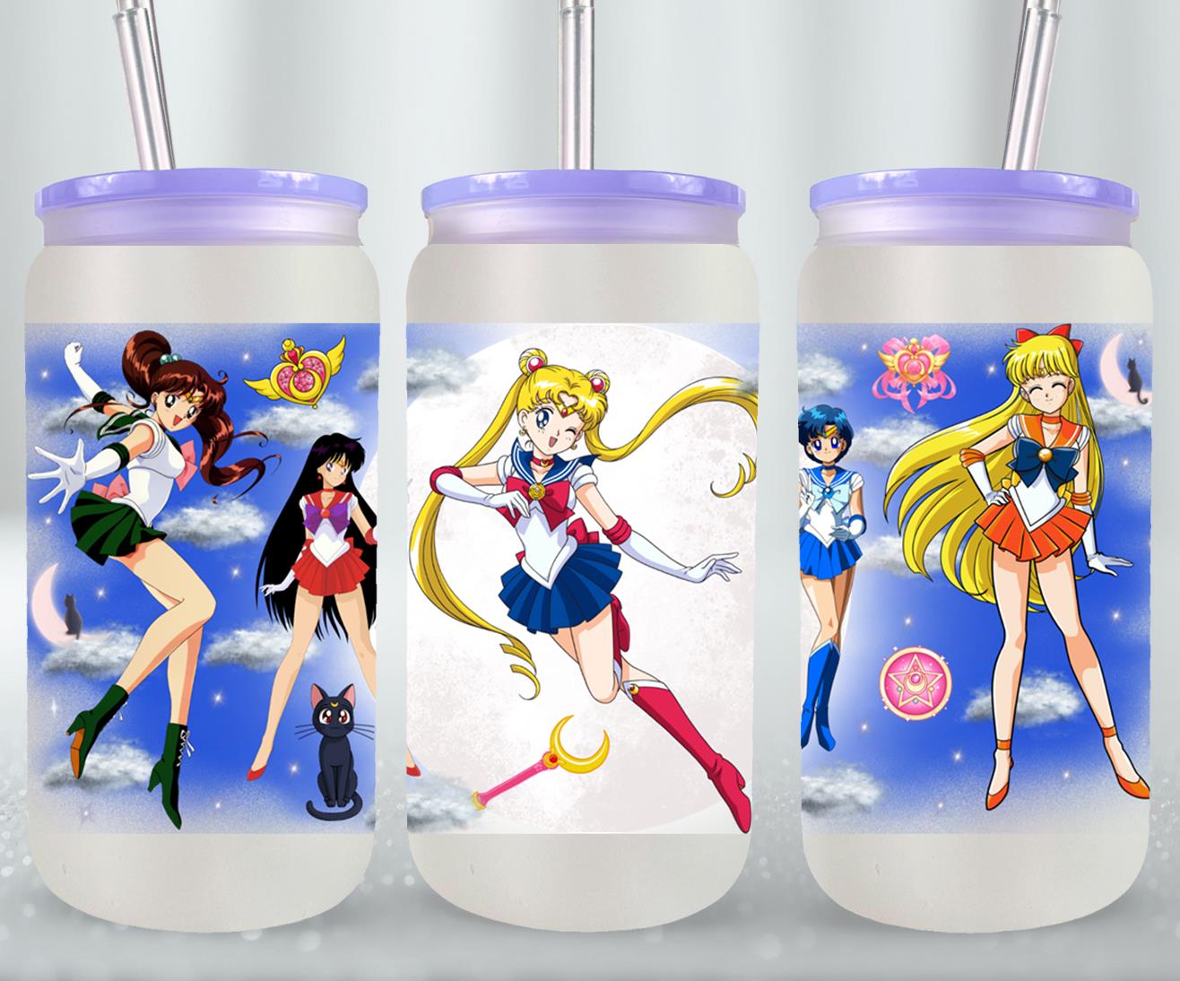 Moon Girls - glass can