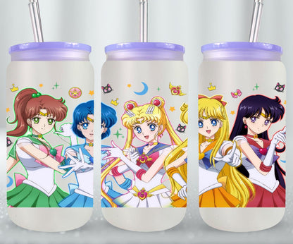 Moon Girls - glass can