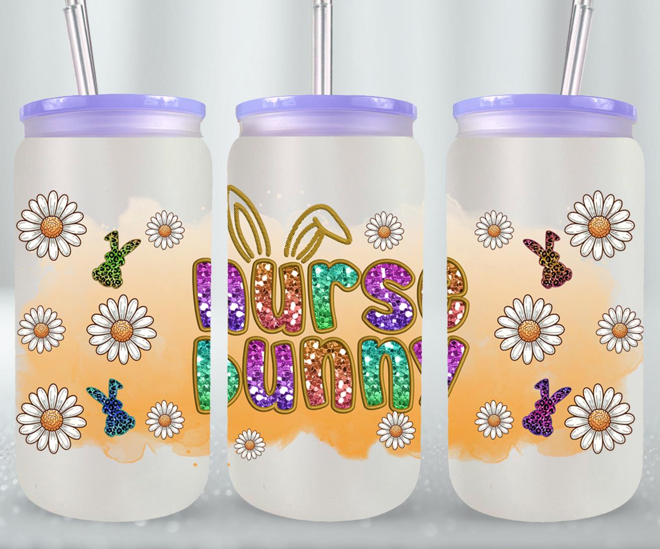 Nurse Bunny-10440 - glass can