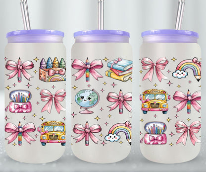 Back to School - glass can