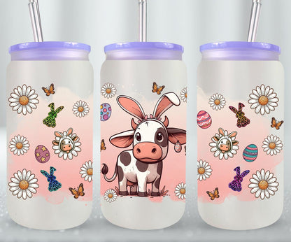 Cow Easter Day-10299 - glass can