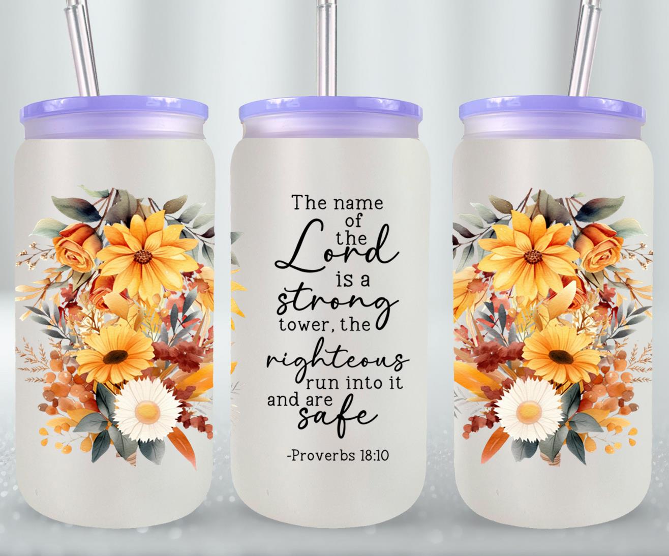 The Lord Is A Strong Tower-10225 - glass can