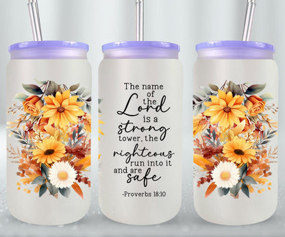 The Lord Is A Strong Tower-10225 - glass can