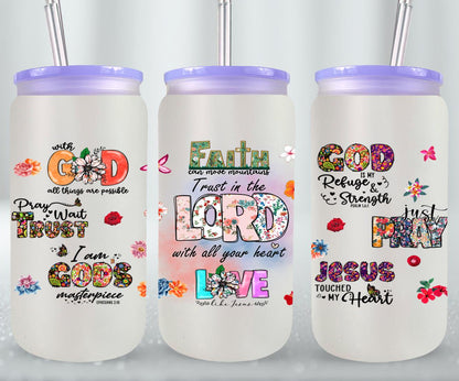 Trust in the Lord with All Your Heart-10229 - glass can