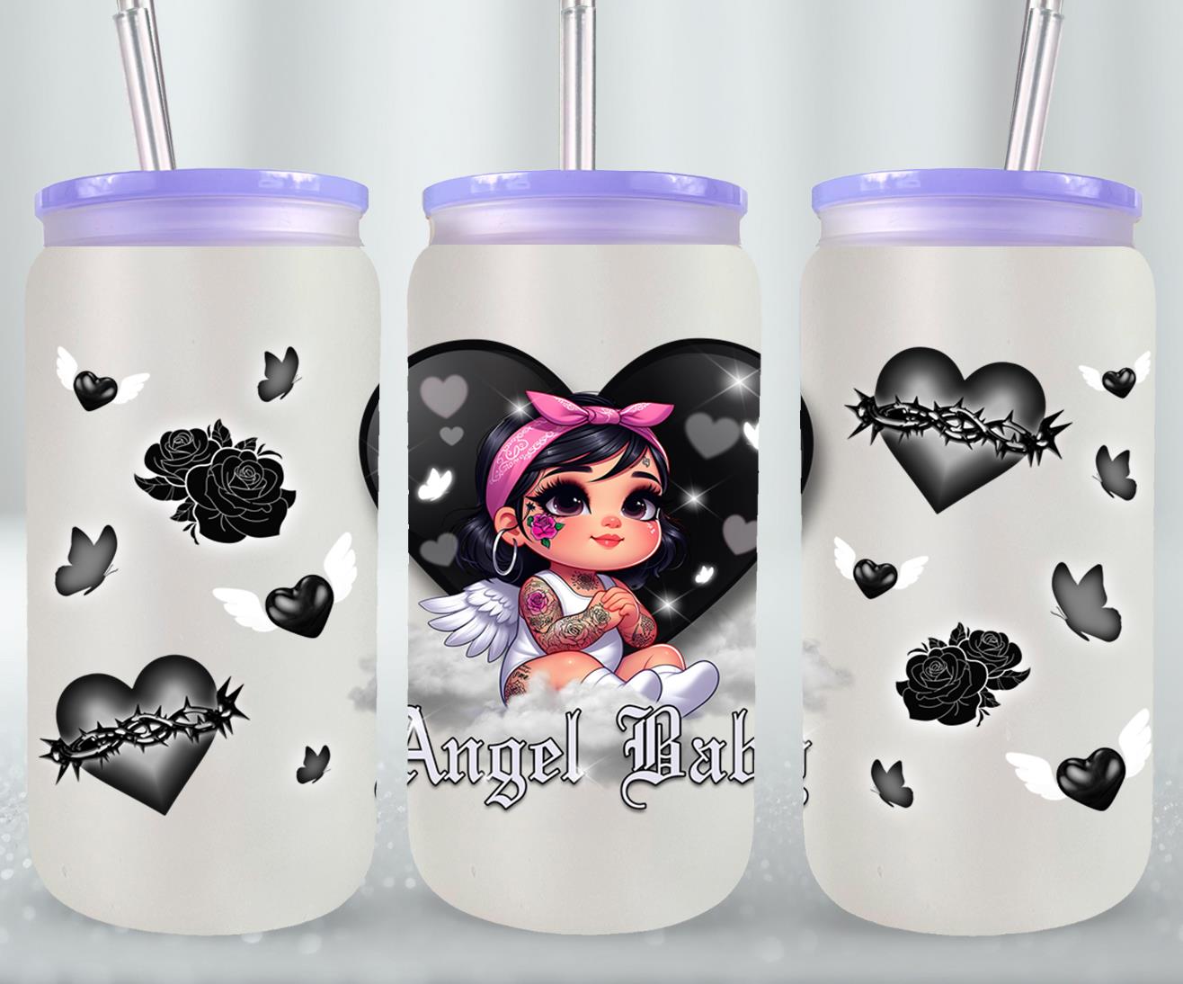 Angel Baby-10119 - glass can