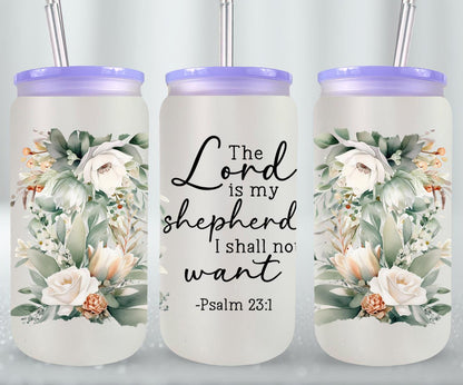 The Lord Is My Shepherd-10227 - glass can