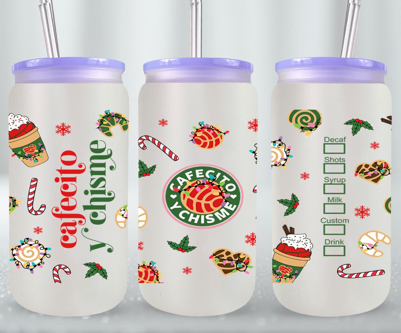 Cafecito y Chisme Christmas-10030 - glass can