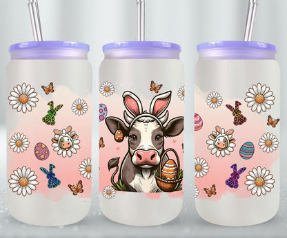 Cow Easter Day-10302 - glass can