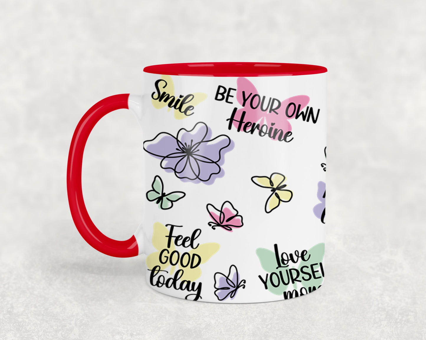 Happiness Looks Gorgeous on You-9894 - mugs
