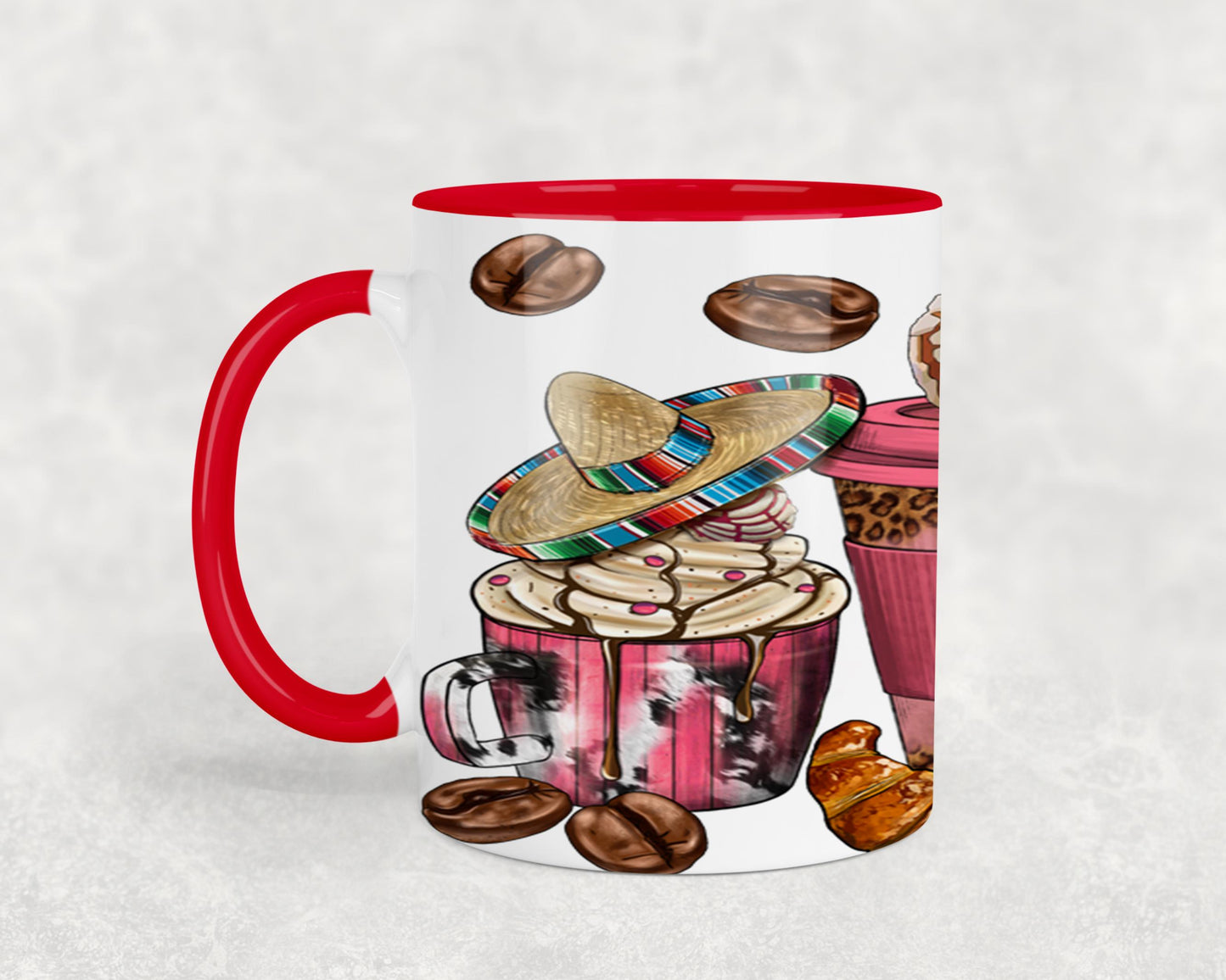 Cafecito y Chisme Mexican Girl-10059 - mugs