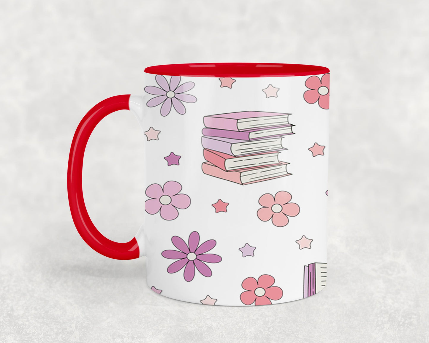 Books and Flowers 1-9971 - mugs