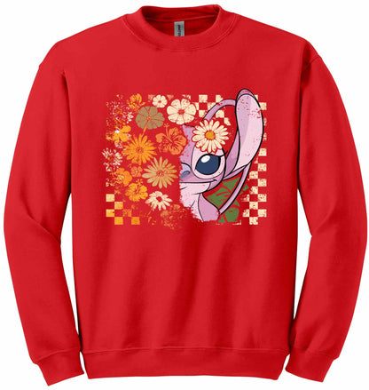 Trick or Treat Pink Alien-11071 - sweatshirt