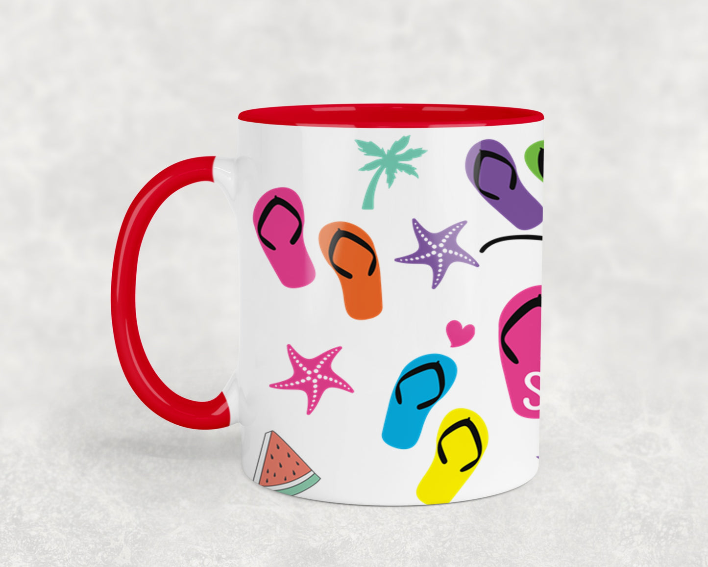 Hello Summer Flip Flops-10641 - mugs