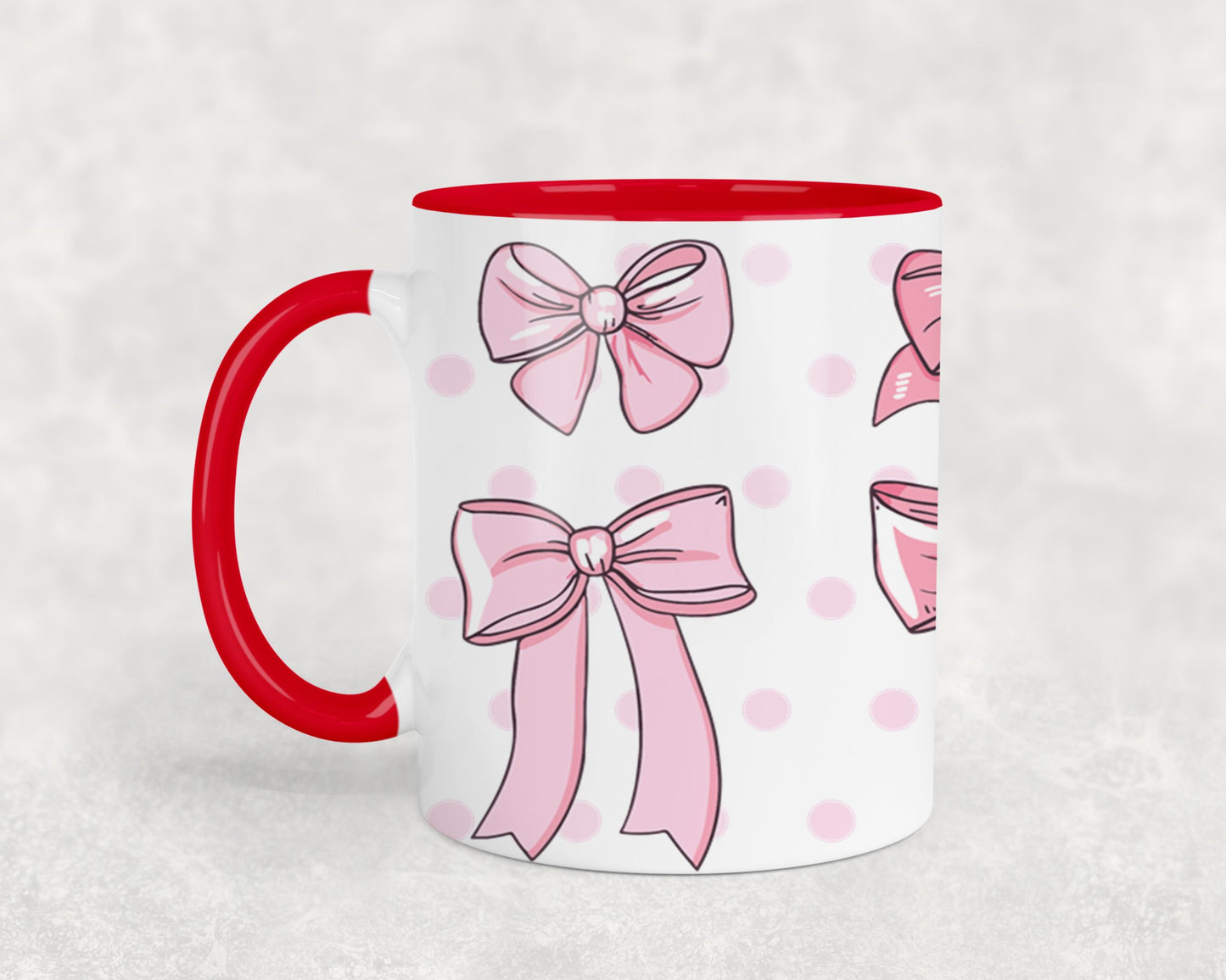 Pink Bow-9987 - mugs