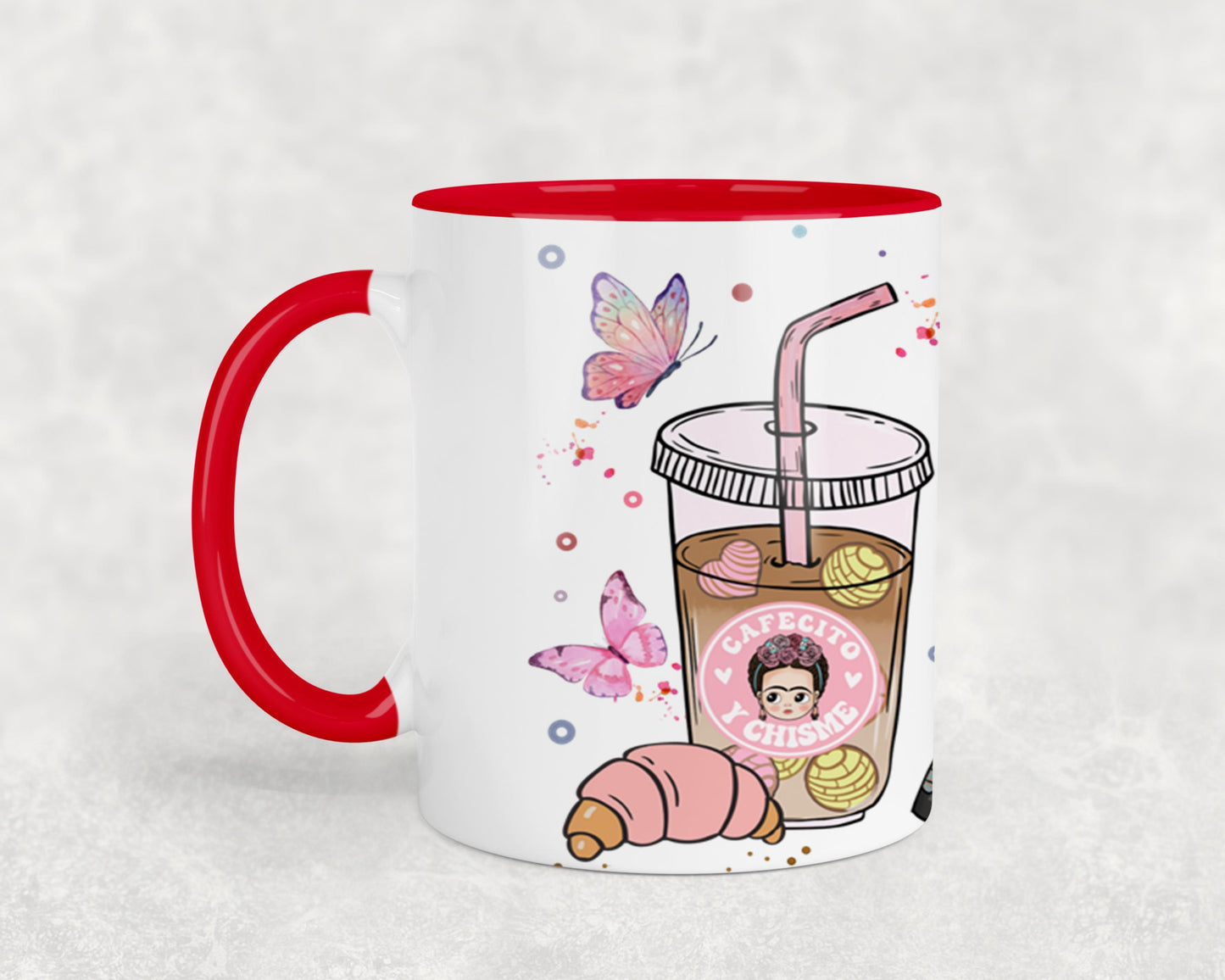 Cafecito y Chisme Mexican Girl-10047 - mugs