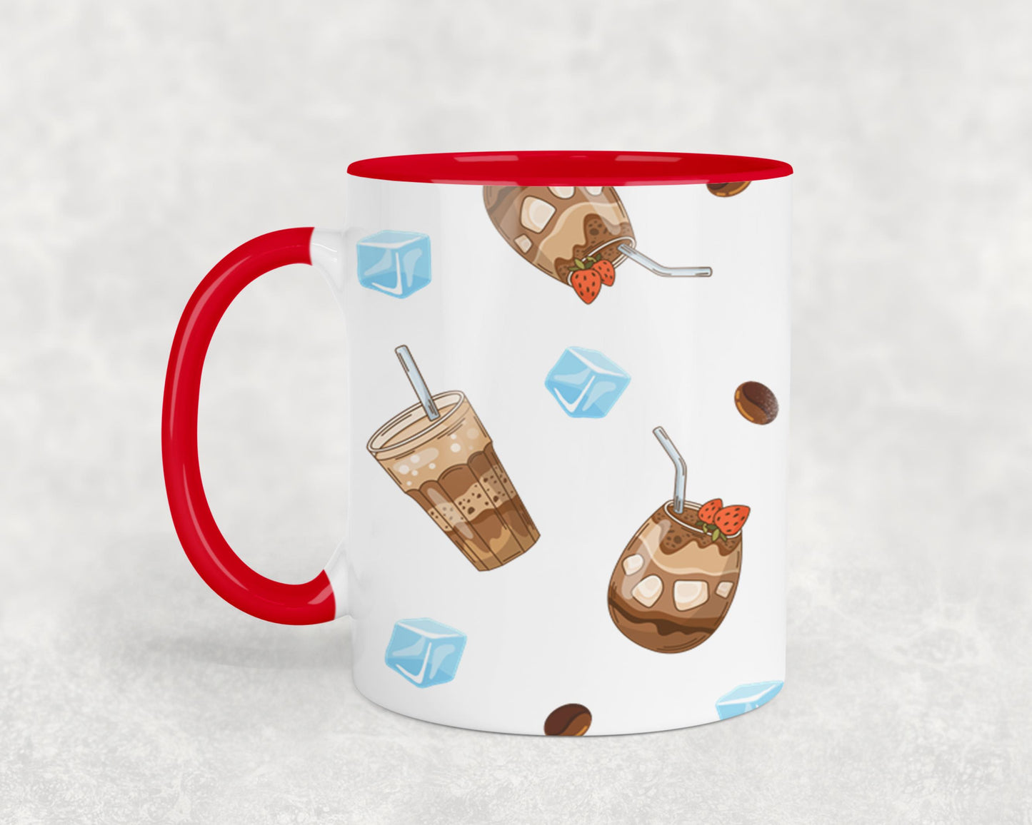 Fueled by Iced Coffee and Anxiety - mugs