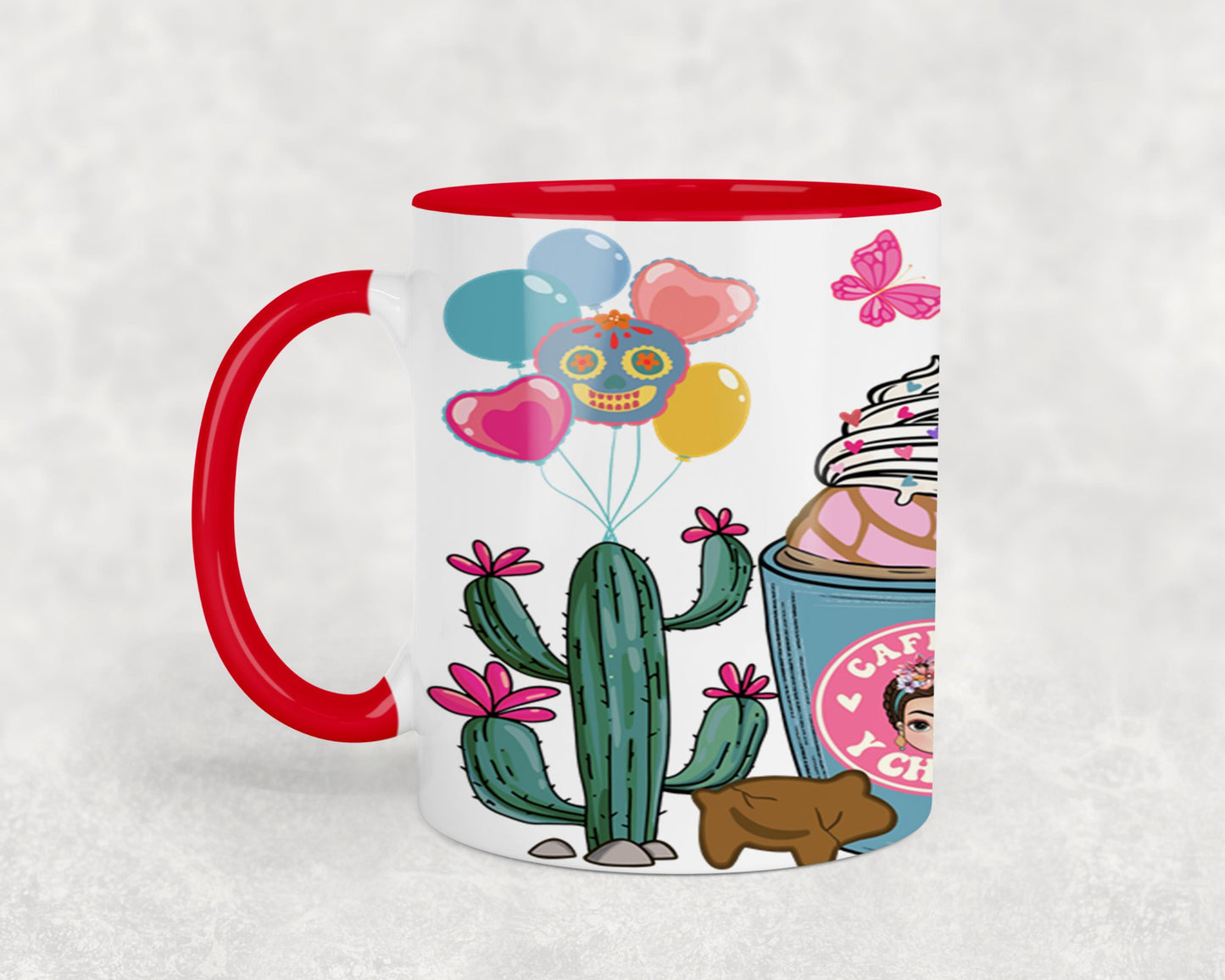 Cafecito y Chisme Mexican Girl-10057 - mugs