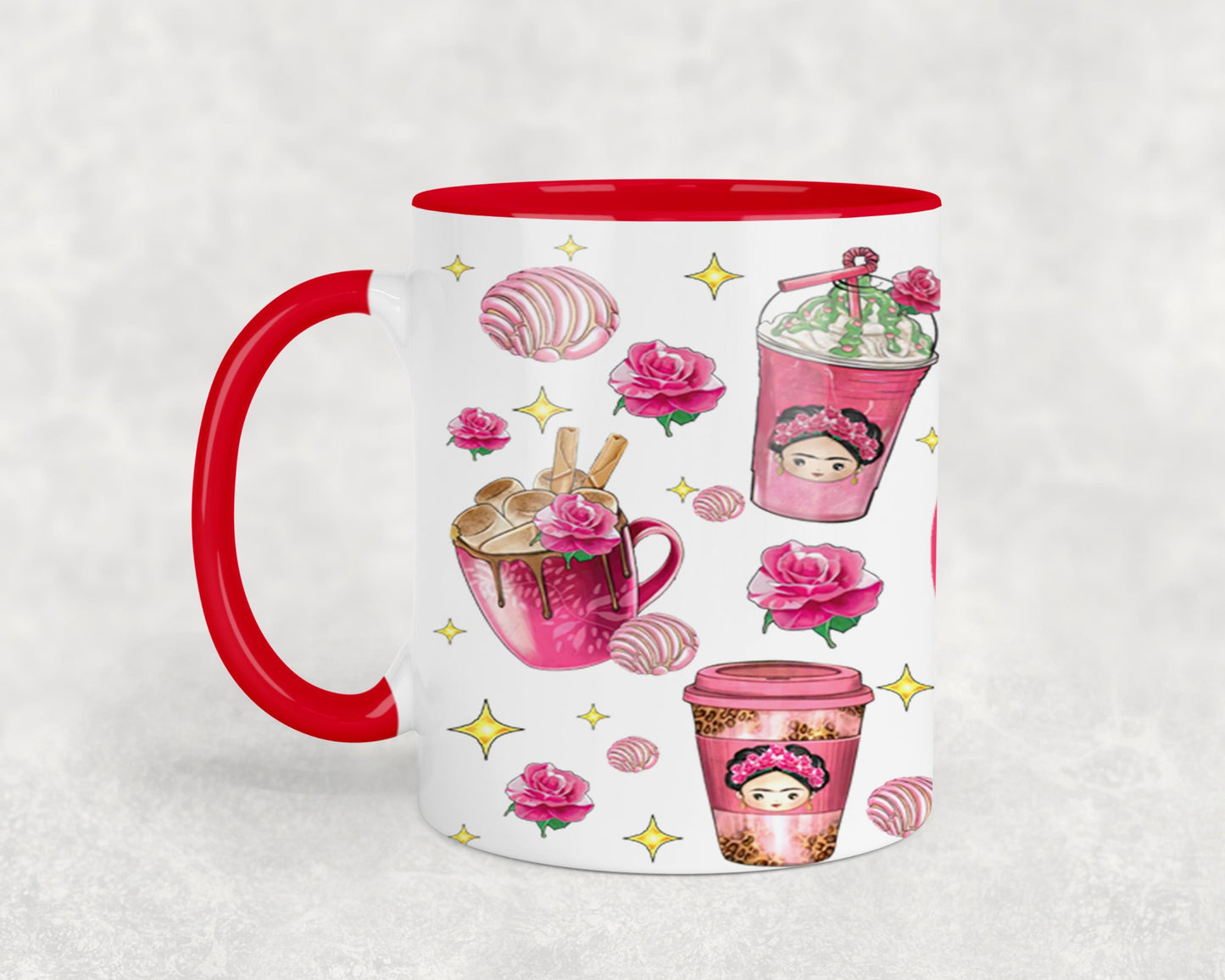 Cafecito y Chisme Mexican Girl-10058 - mugs