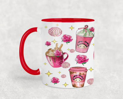 Cafecito y Chisme Mexican Girl-10058 - mugs
