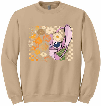 Trick or Treat Pink Alien-11071 - sweatshirt