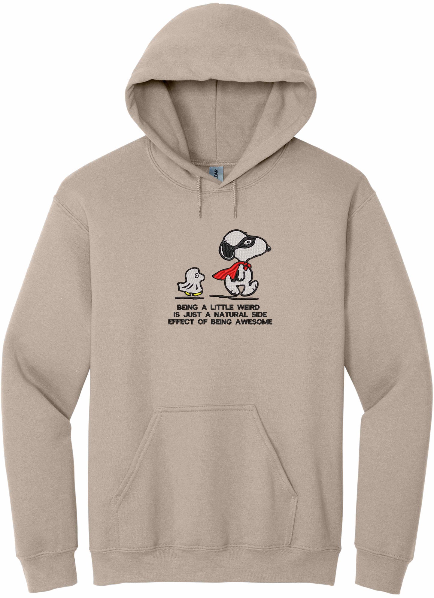 Beautiful positive message Embroidered - hoodie
