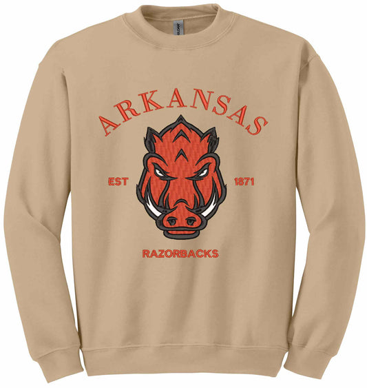 RAZORBACKS EMBROIDERED - sweatshirt