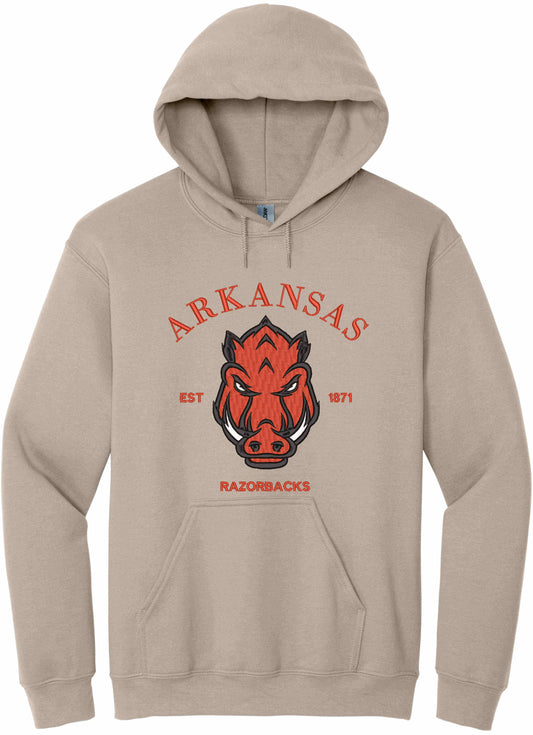 RAZORBACKS EMBROIDERED - hoodie