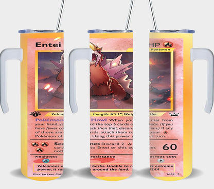 Pokemon Entei Card-8040 - tumbler
