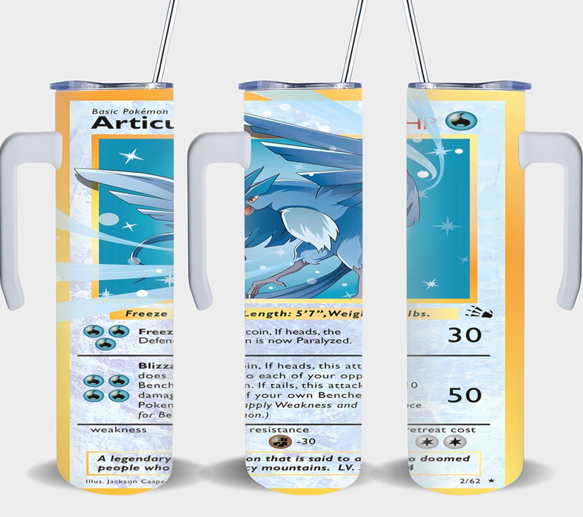 Pokemon Articuno Card-8036 - tumbler