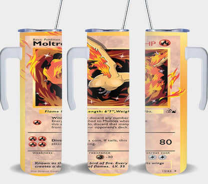 Pokemon Moltres Card-8045 - tumbler