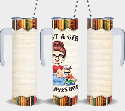 Just a Girl Who Loves Books-10543 - tumbler