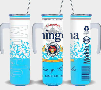 Chingona Toxica y Chula Blue-8484 - tumbler