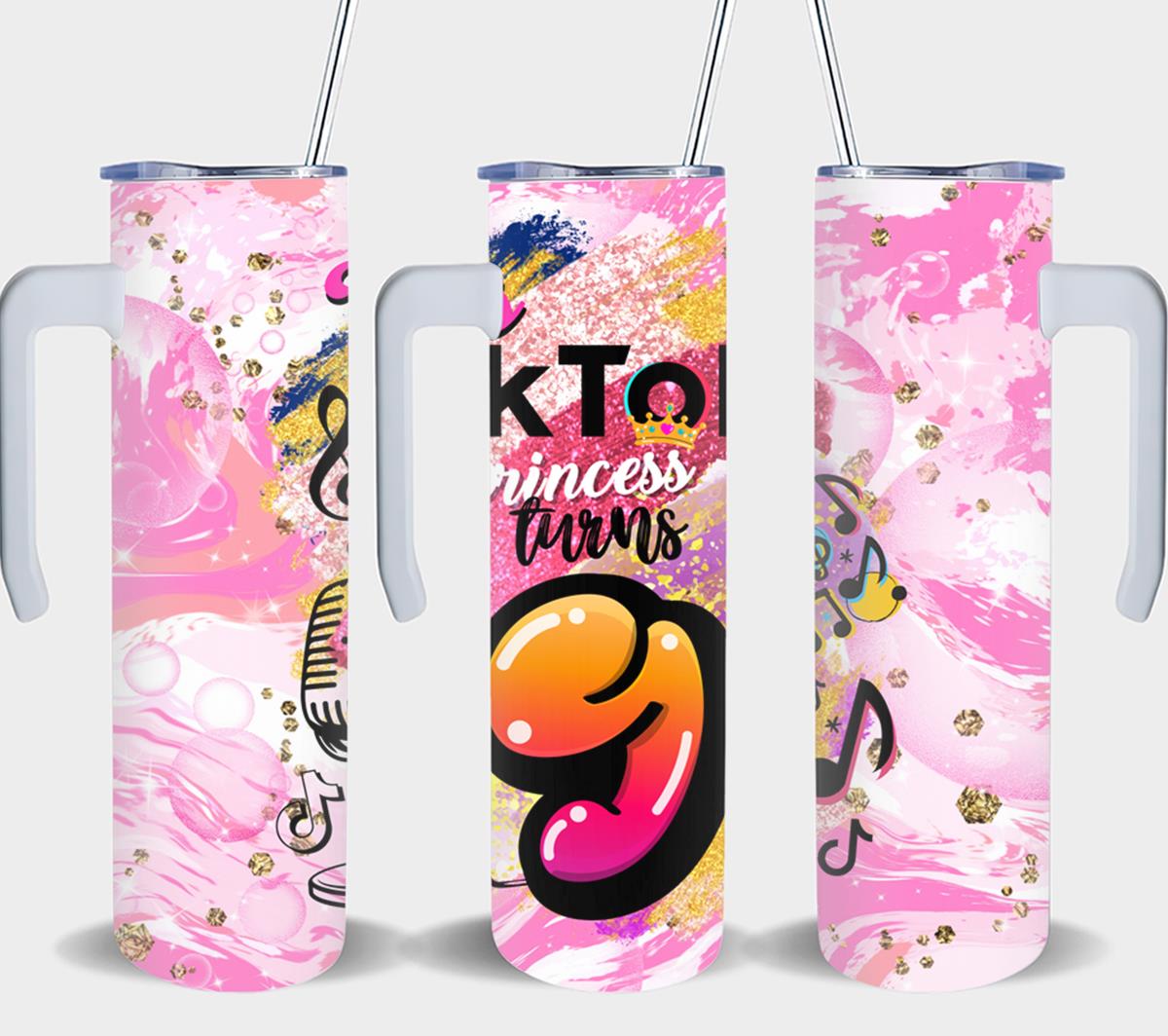 Just TikTok Princess Birthday - tumbler