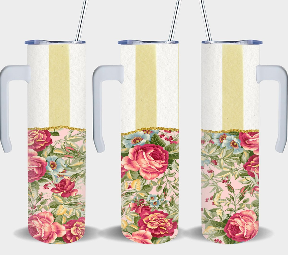 Vintage Rose - tumbler